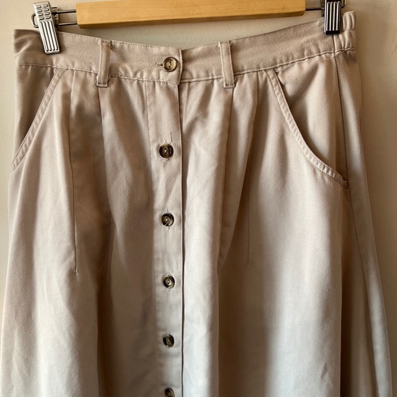 Penman’s Vintage Beige Button Up Maxi Skirt S - Picture 3 of 8